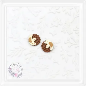 ⋅ COOKIES & CREAM ⋅ Flatback Resin Embellishments ⋅ Per Pair ⋅