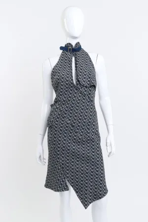 2000 S/S Denim Monogram Halter Dress
