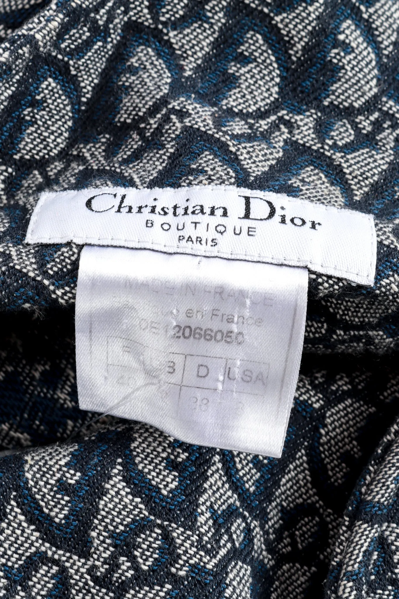 2000 S/S Denim Monogram Halter Dress
