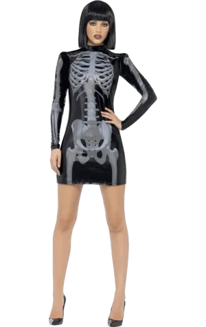 Adult Miss Whiplash Skeleton Costume