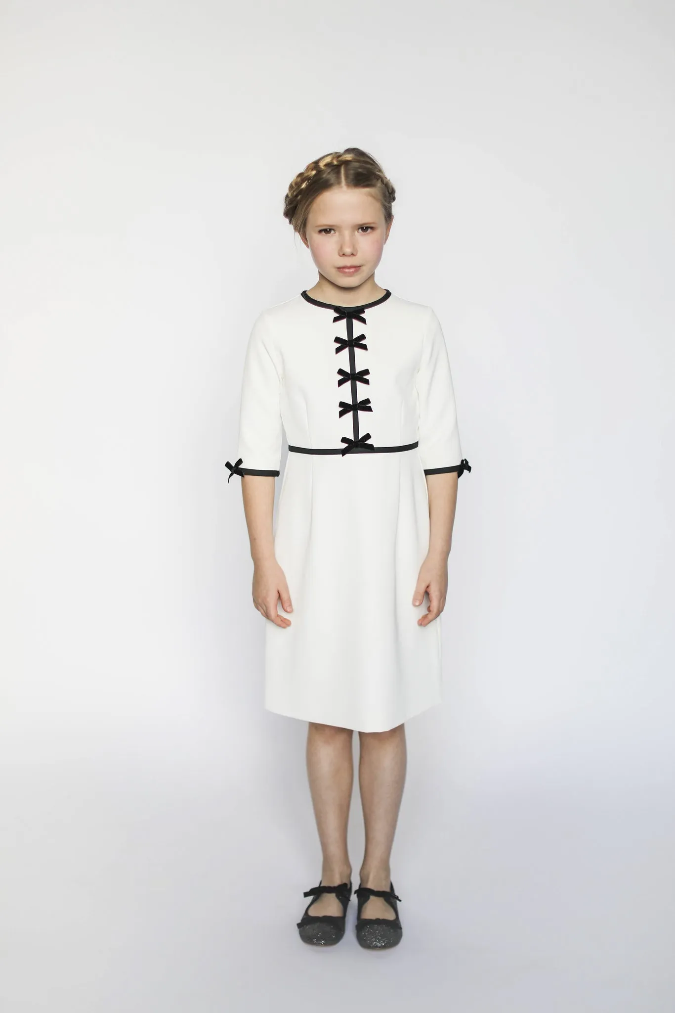 Anais bow dress (ivory)