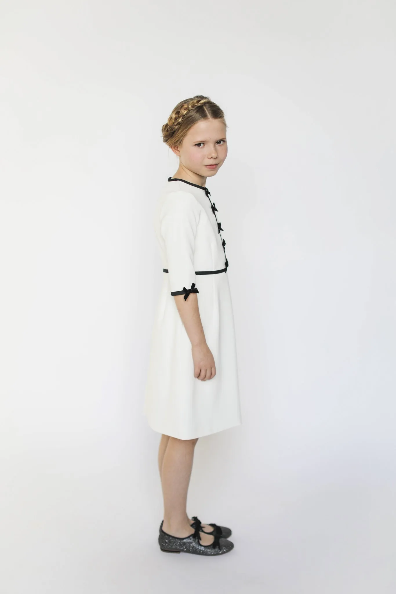 Anais bow dress (ivory)