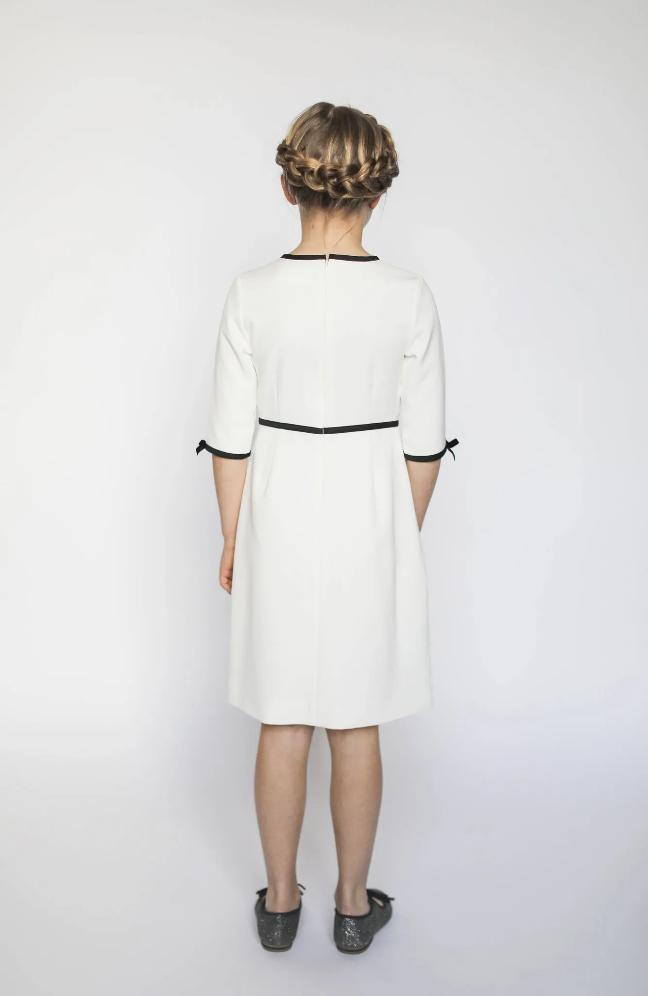 Anais bow dress (ivory)