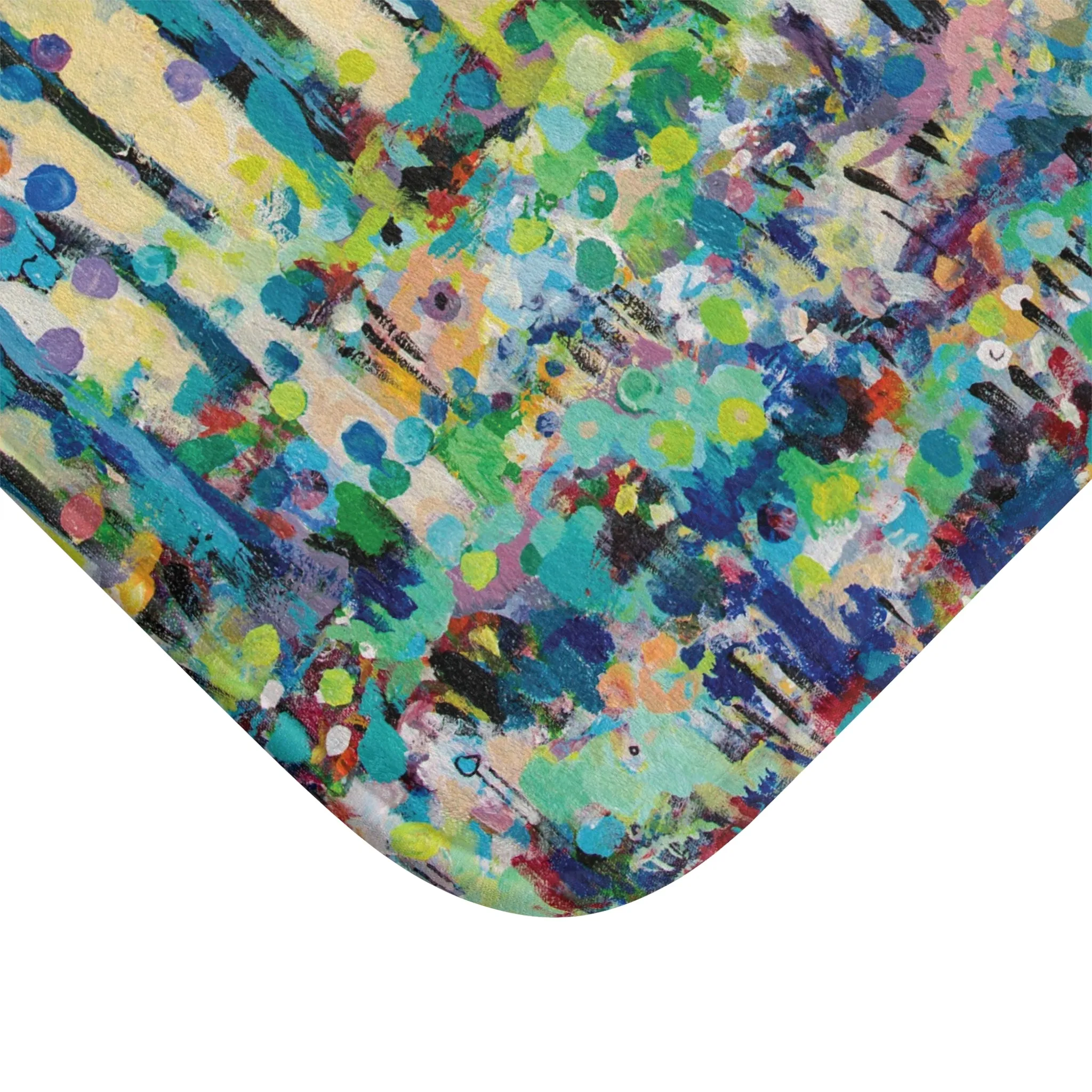 Art Landscape Memory Foam Non Slip Bath Mat - Circle of Tree by Leslie Karpinski