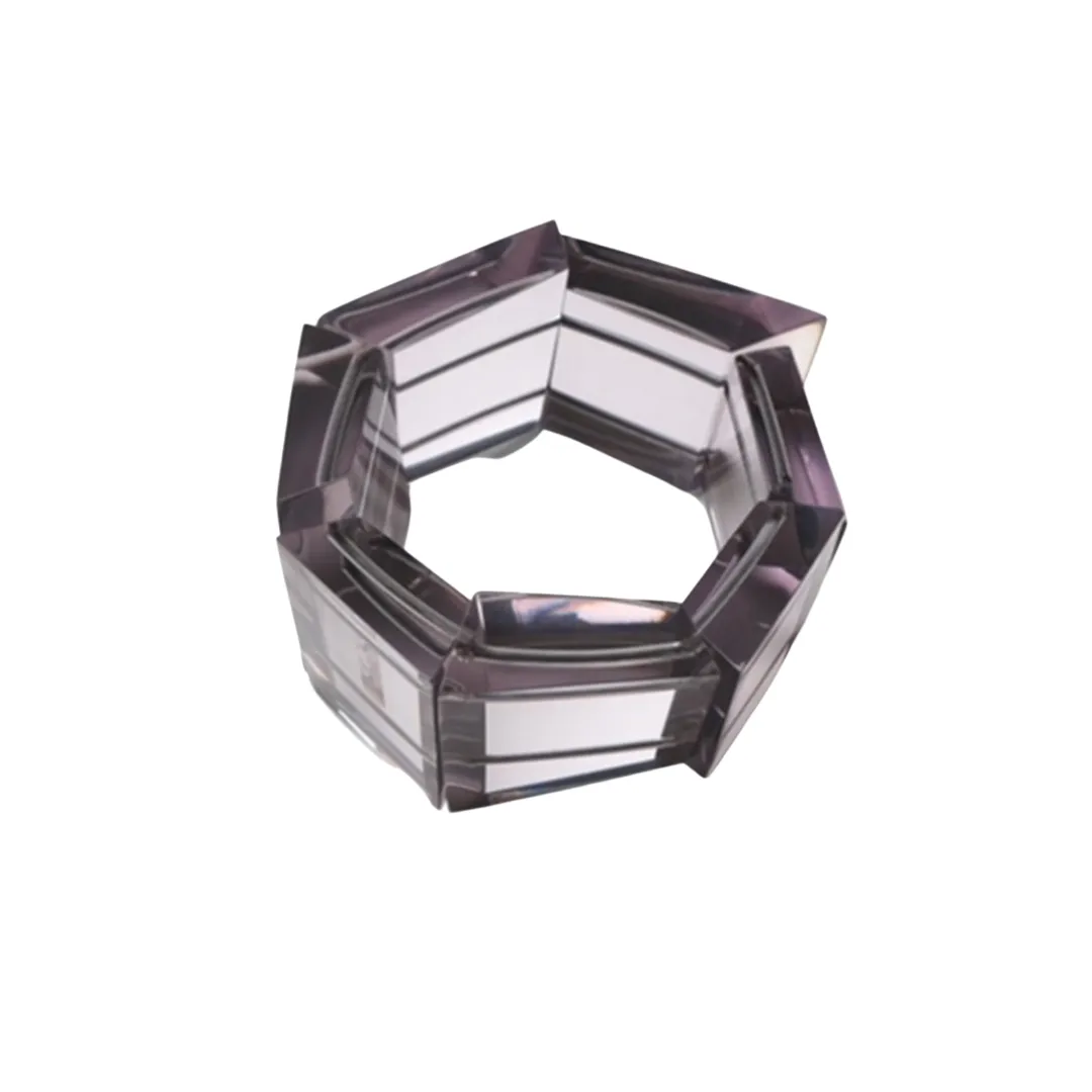 Azalia Bracelet in Smokey Grey Acrylic