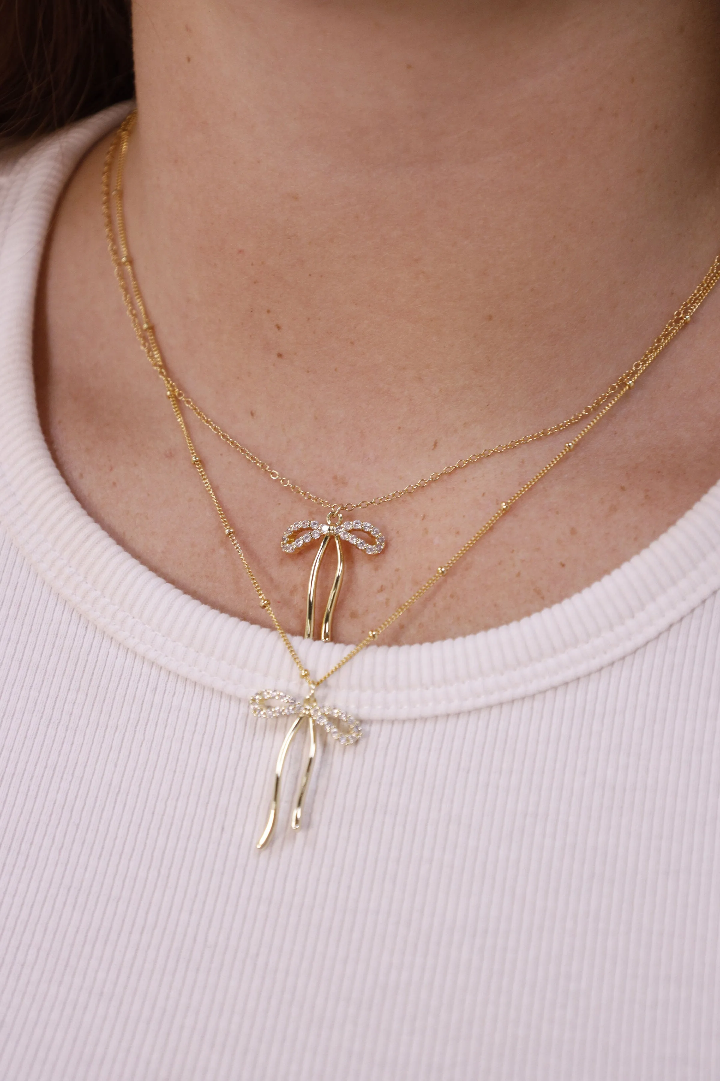 Ballet Bow Necklace