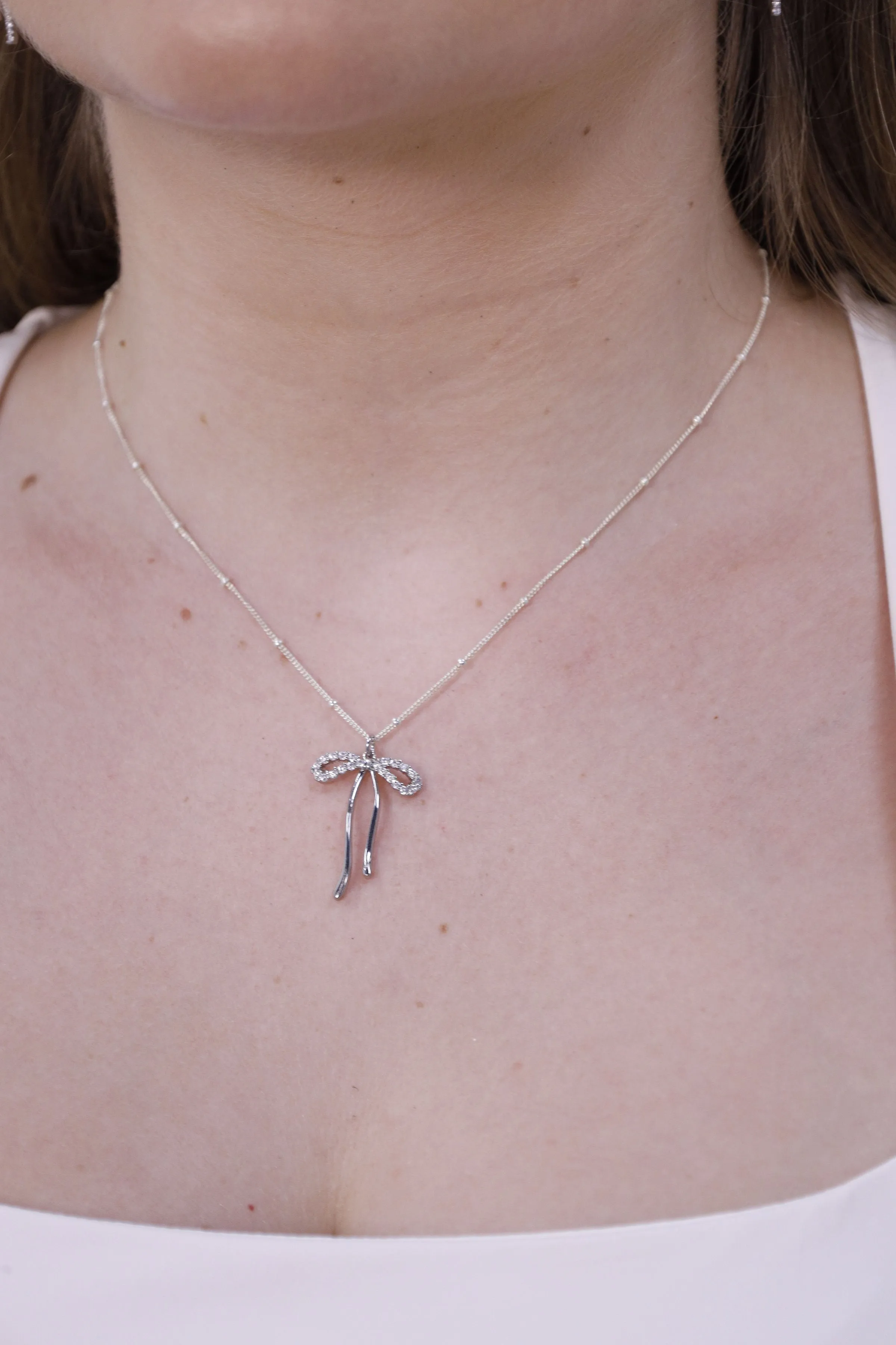 Ballet Bow Necklace