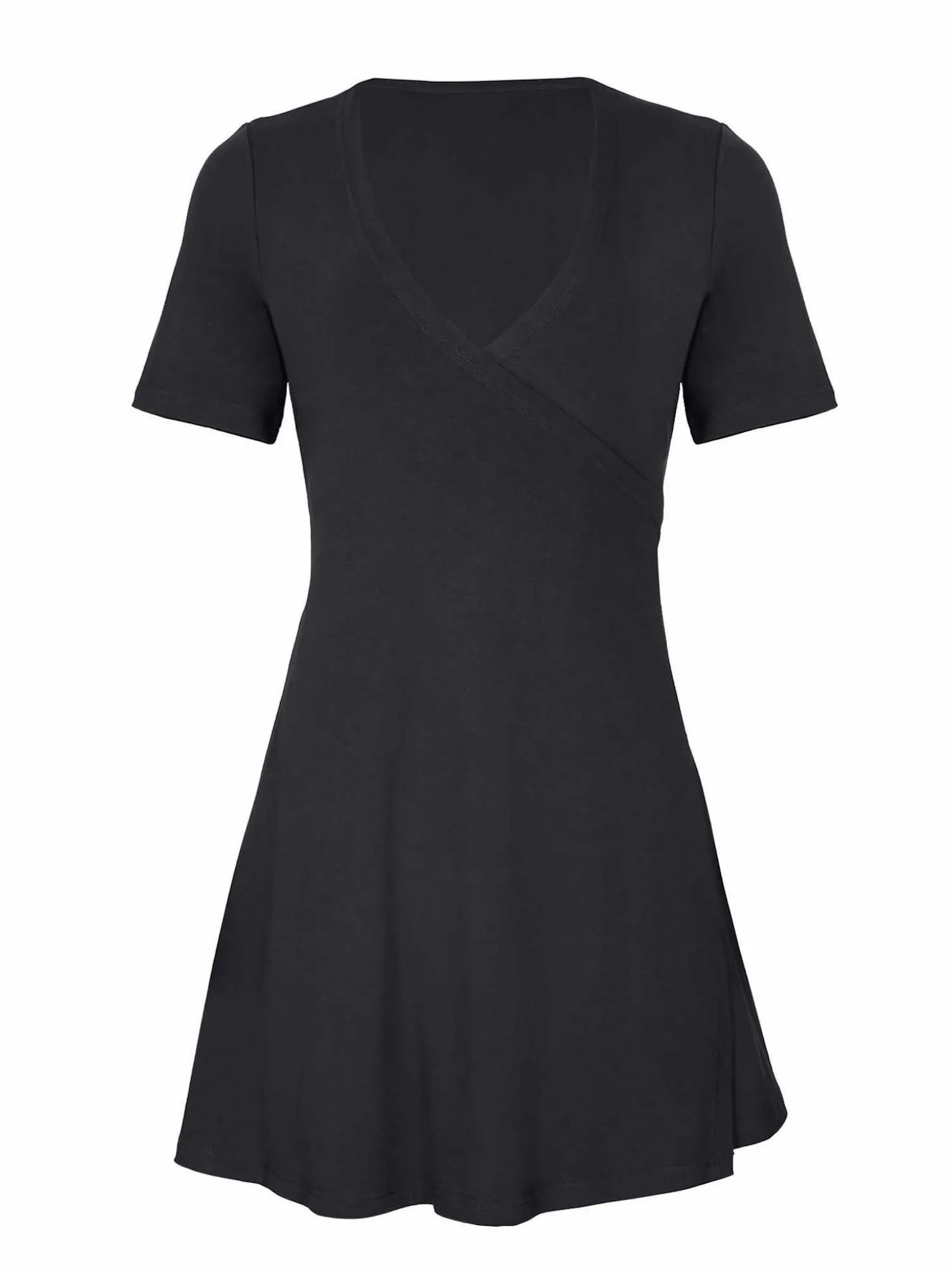 Bamboo Wrap Dress - Mini - Black