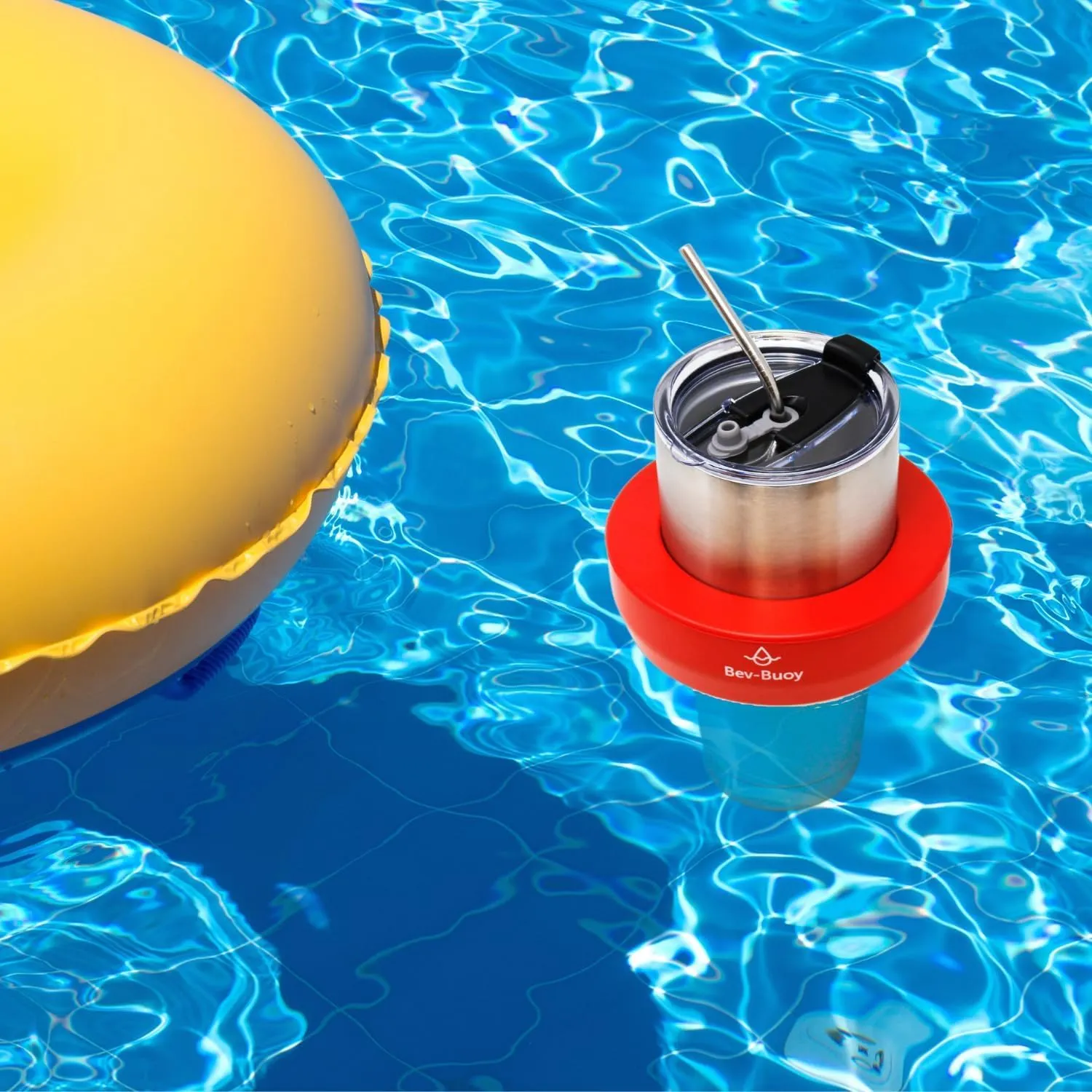 Bev-Buoy Floating Foam Drink Holder for Lake, Beach, and Pool | Drink Floaties for Pool, Floating Cup Holder for Pool, Drink Floats, Pool Float Drink Holder