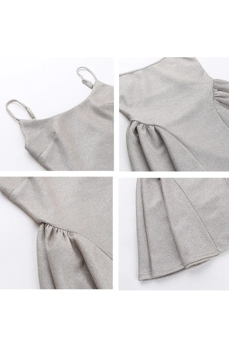 BJ0420 Glitter Camisole Mini Dress