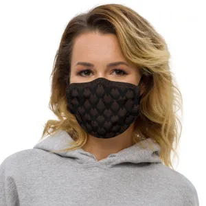 Black Spotted and Geometric on Brown - Face mask