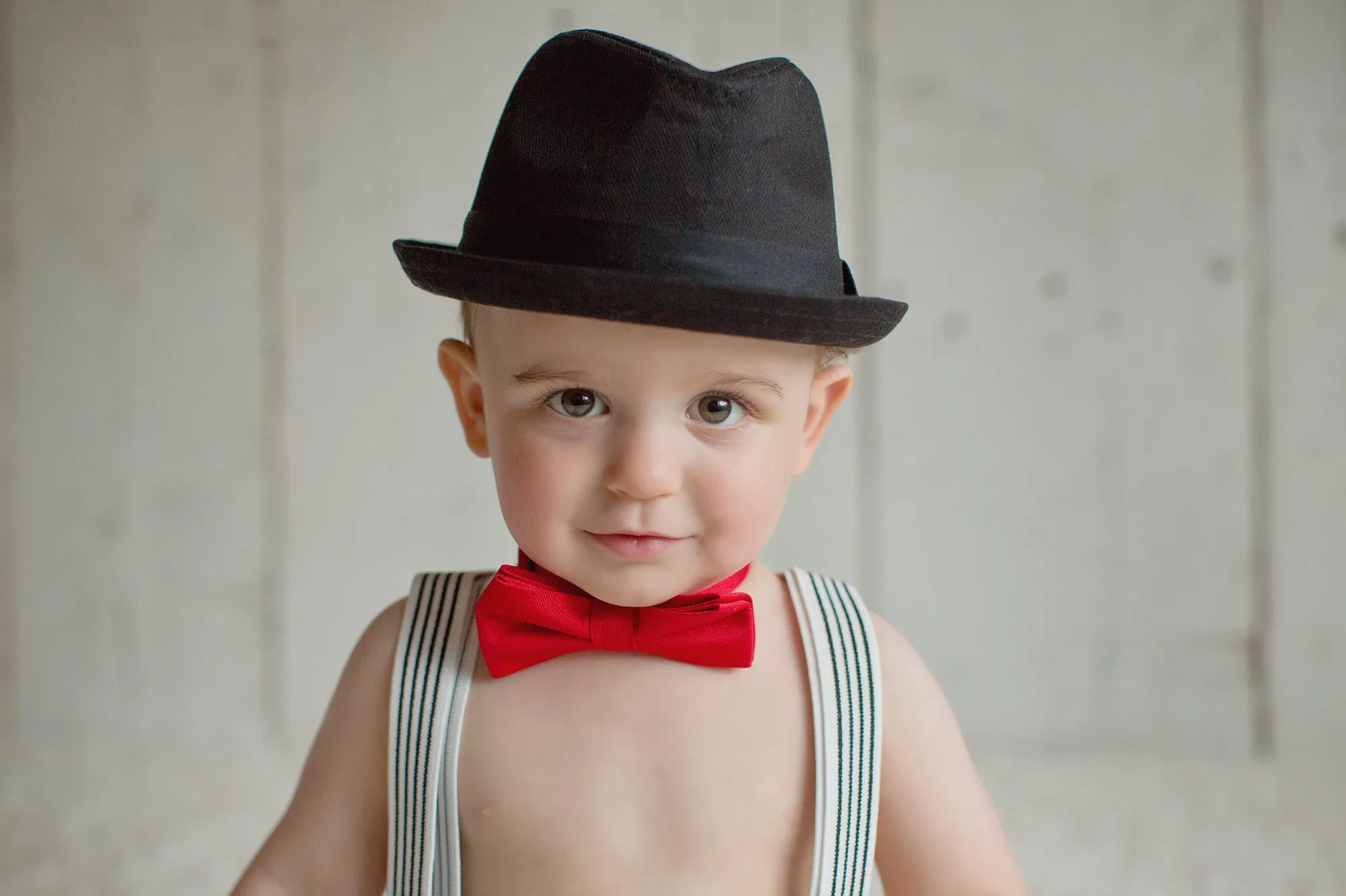 Black Stripes on White - Suspenders