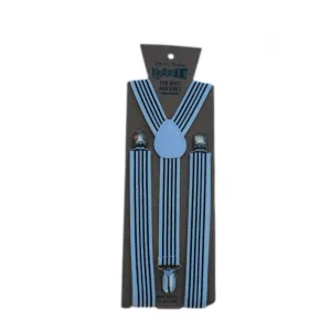 Black Stripes on White - Suspenders