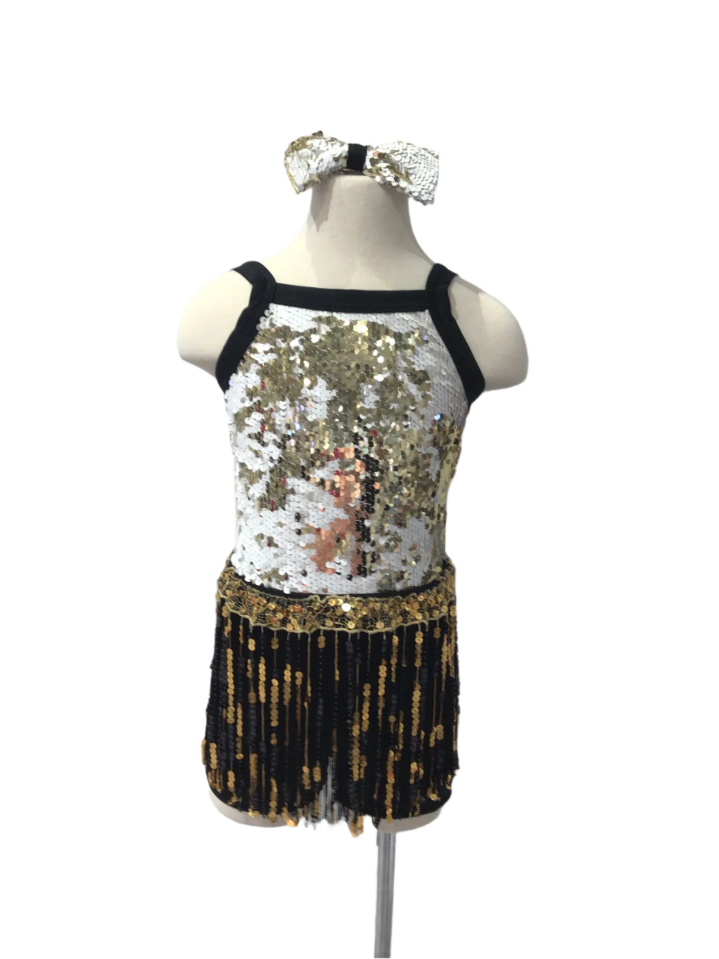 Black White and Gold Three Piece Combo Costume