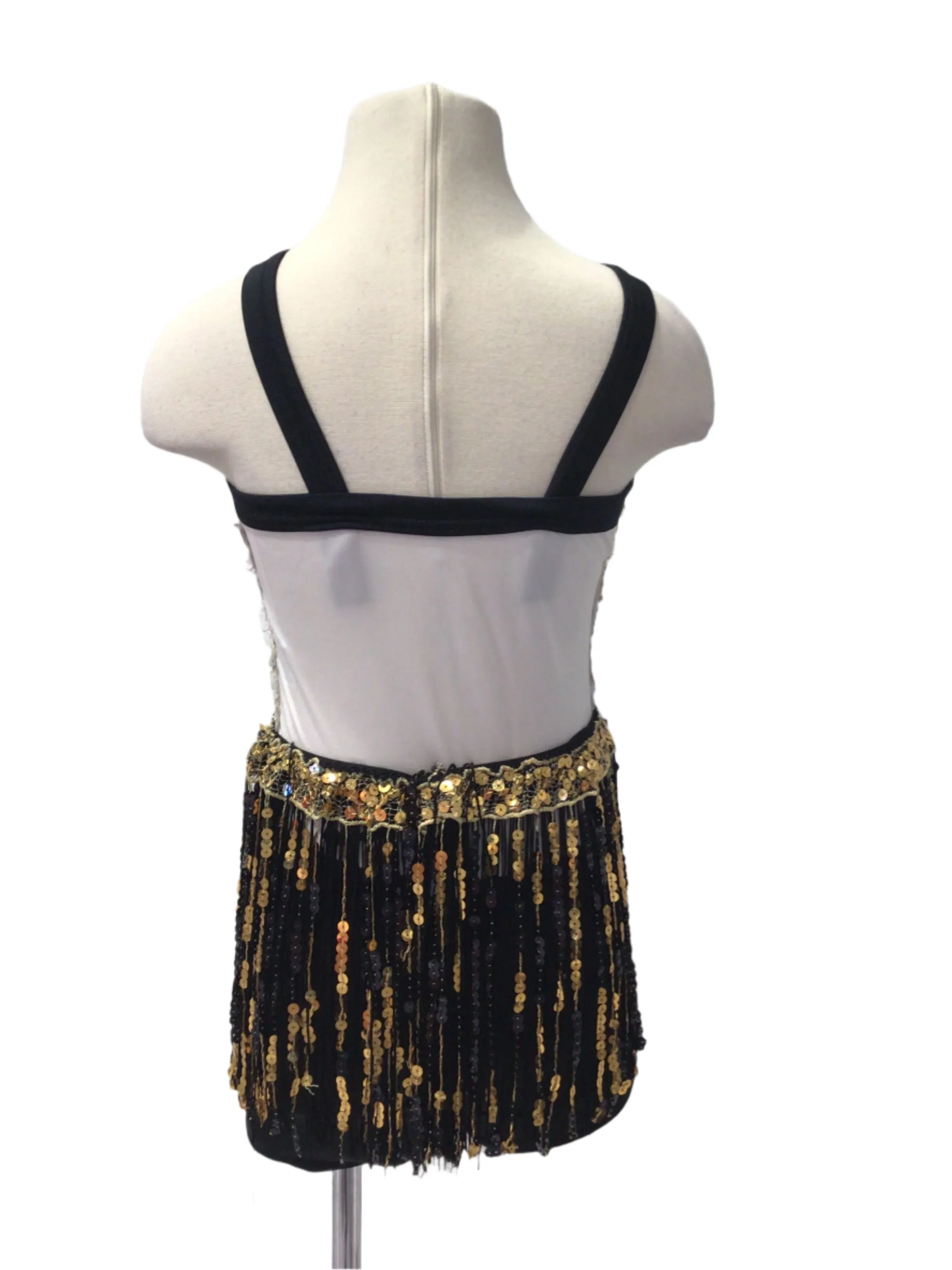 Black White and Gold Three Piece Combo Costume
