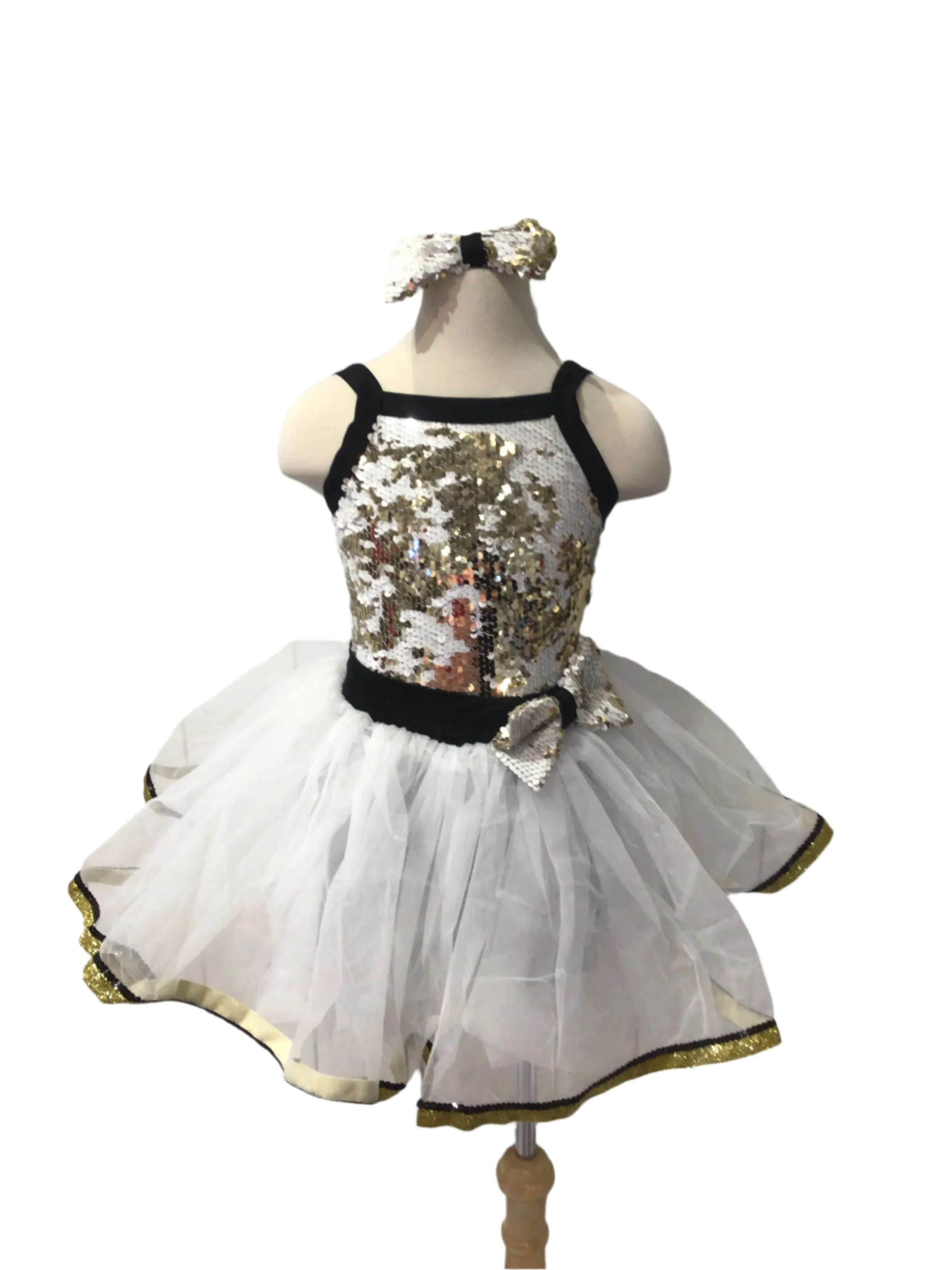 Black White and Gold Three Piece Combo Costume