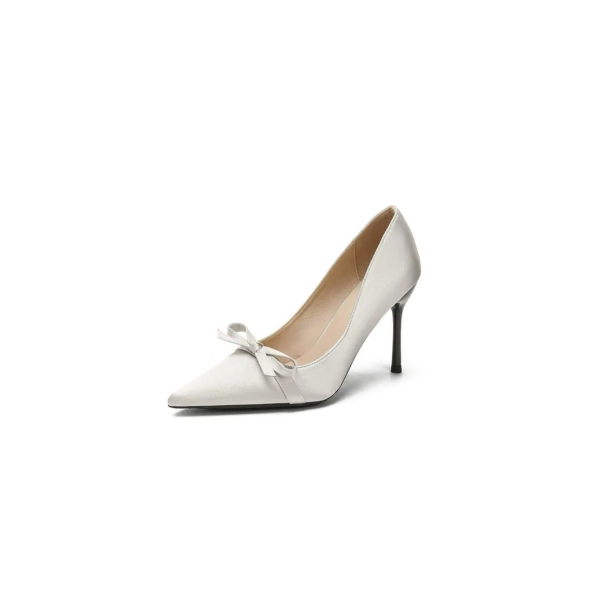 Bow Point Toe Stiletto Pumps
