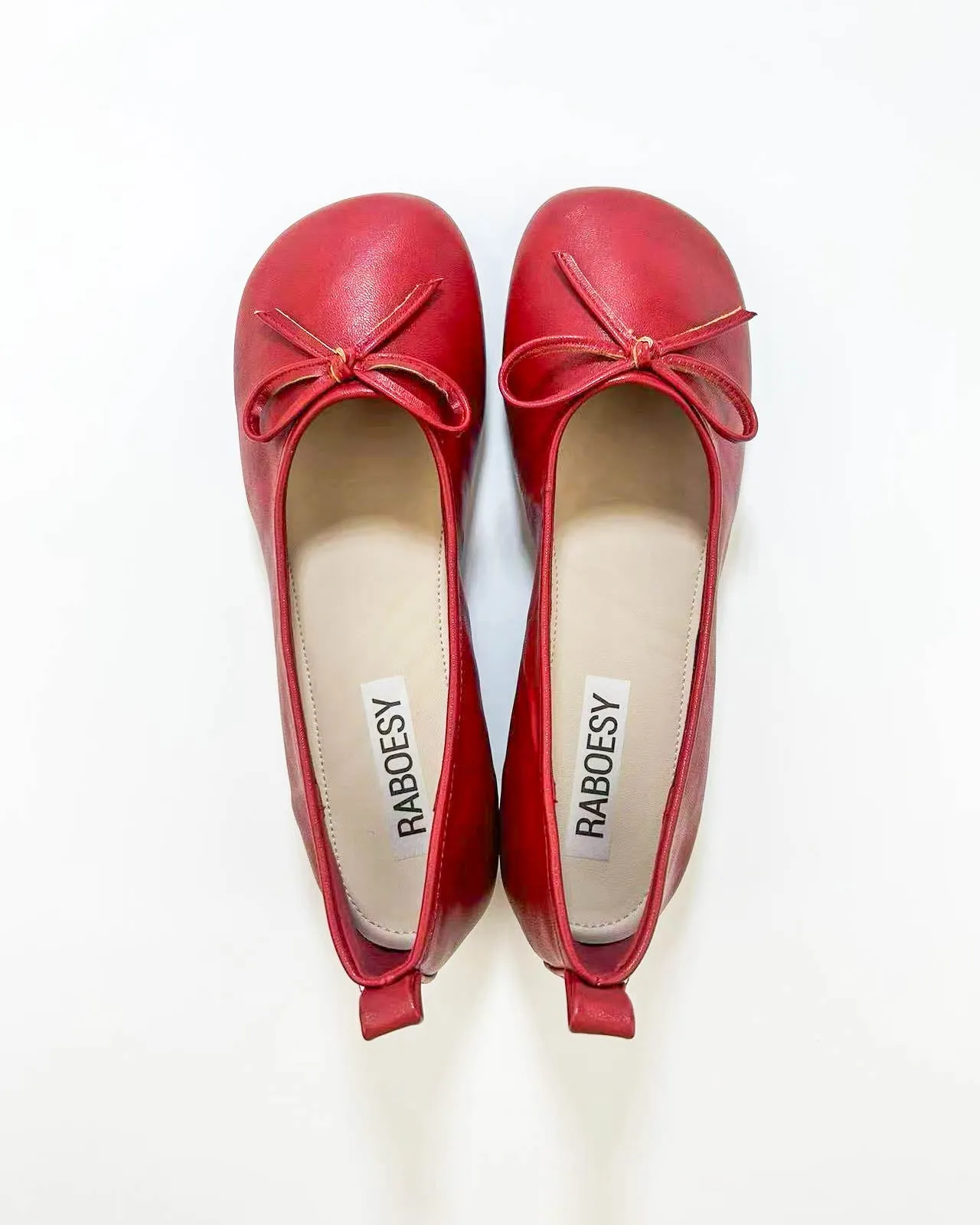 Bow Tie Thick Heel Ballet Heels