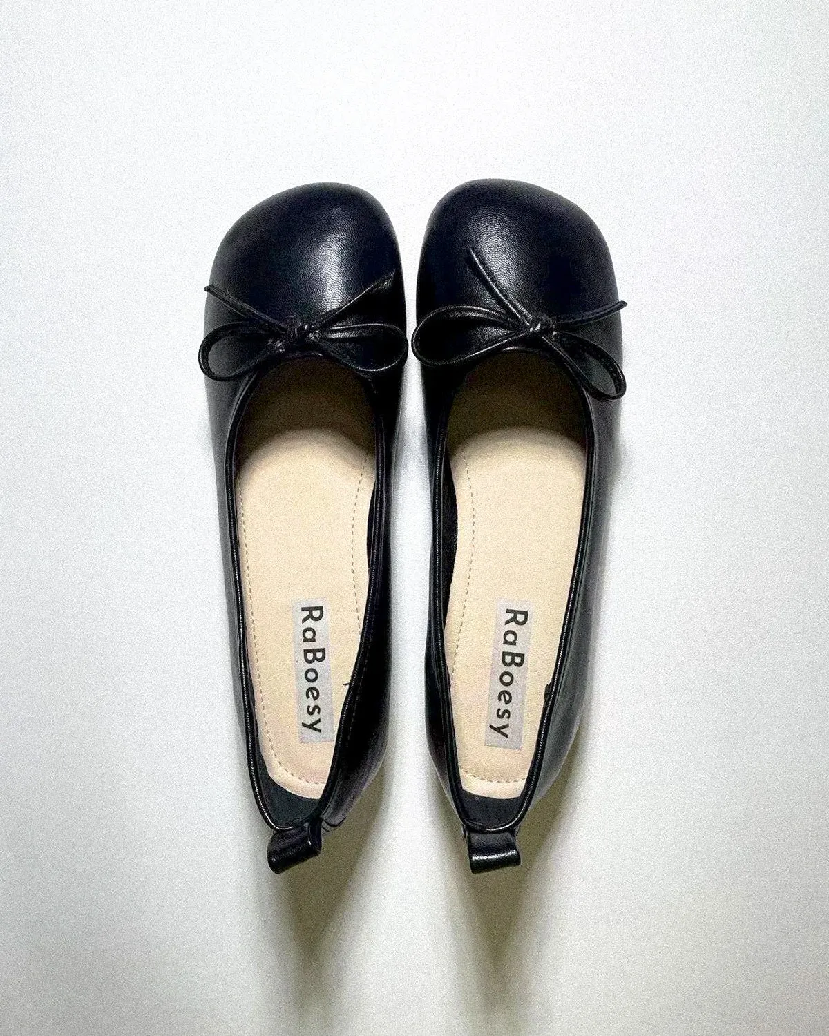 Bow Tie Thick Heel Ballet Heels