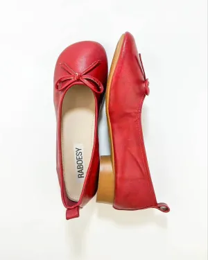 Bow Tie Thick Heel Ballet Heels