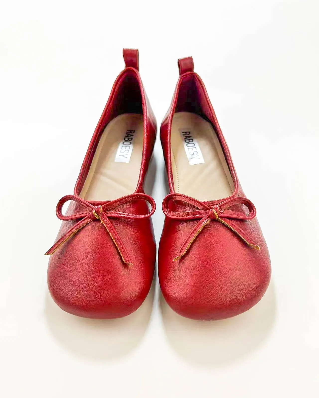 Bow Tie Thick Heel Ballet Heels