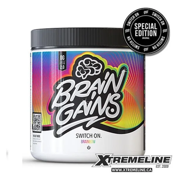Brain Gains Switch On (No Caffeine), 30 Servings
