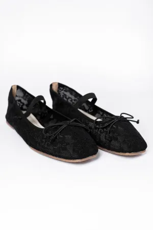 Brielle Black Lace Ballet Flats SALE