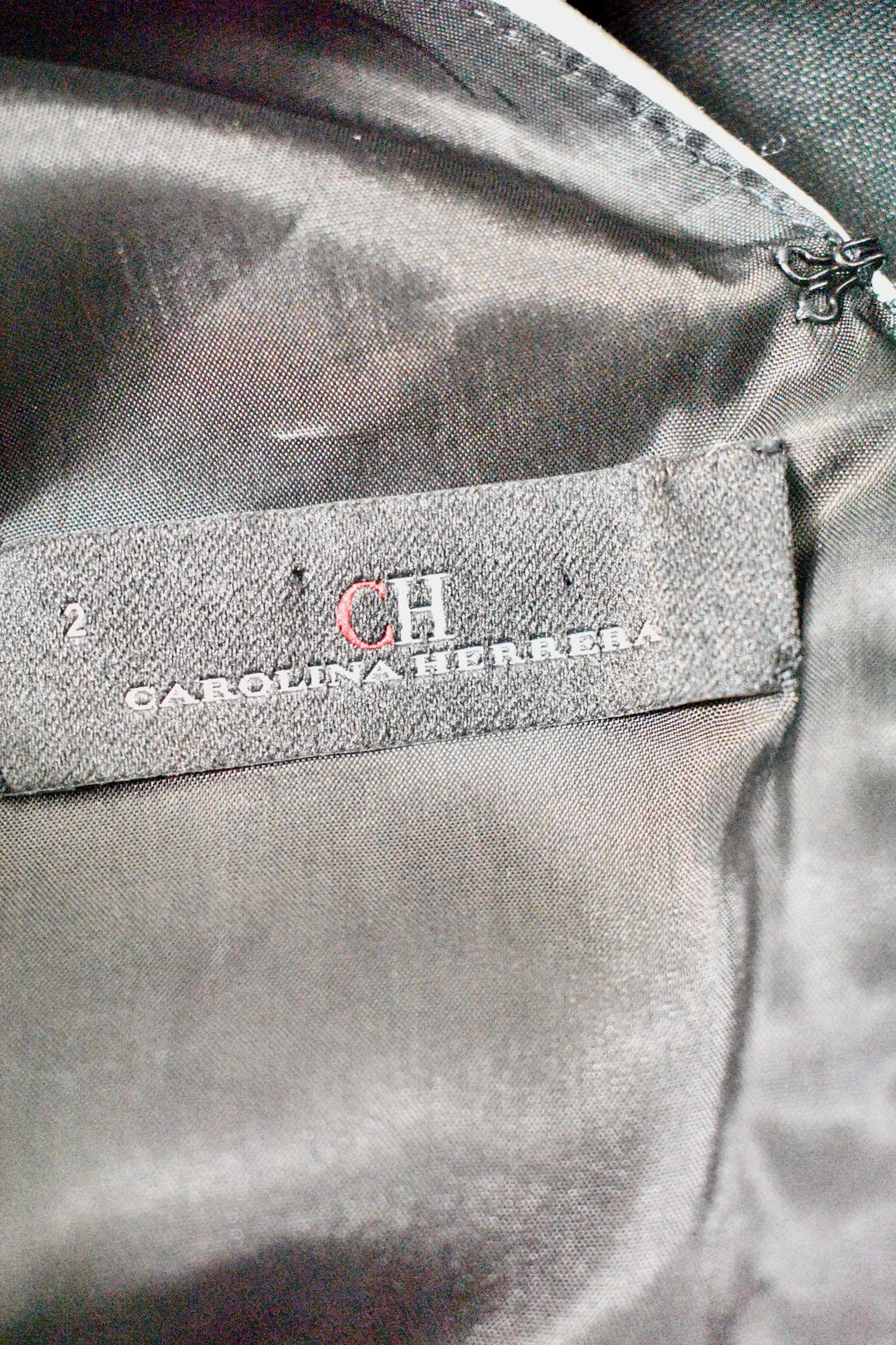 Carolina Herrera Cream/Black Dress