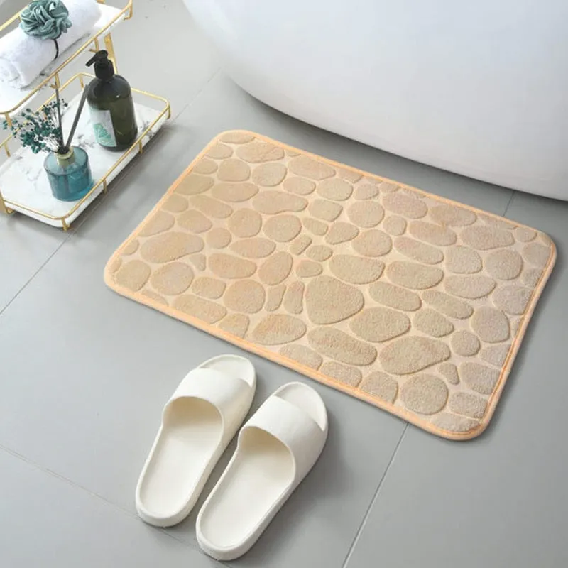 CarpetnRug Bathroom Bath Mat Non-slip Carpets In Wash Basin Bathtub Side Floor Rug Shower Room Doormat Memory Foam Pad