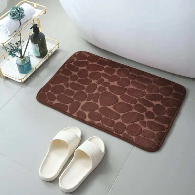 CarpetnRug Bathroom Bath Mat Non-slip Carpets In Wash Basin Bathtub Side Floor Rug Shower Room Doormat Memory Foam Pad