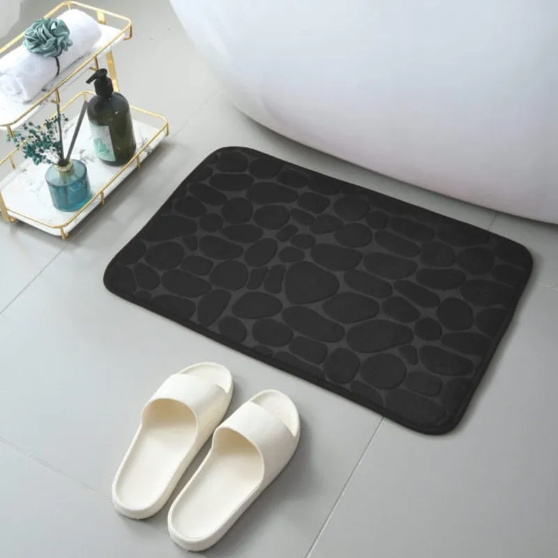CarpetnRug Bathroom Bath Mat Non-slip Carpets In Wash Basin Bathtub Side Floor Rug Shower Room Doormat Memory Foam Pad