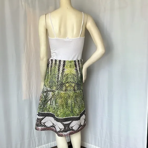 Clover Canyon fit and flair midi skirt