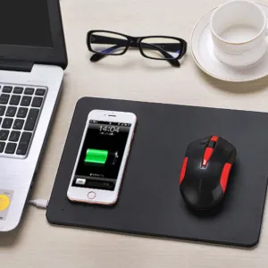Color: BLACK - Superpower Pad 2 In 1 iPhone Wireless Charger, And Mouse Pad