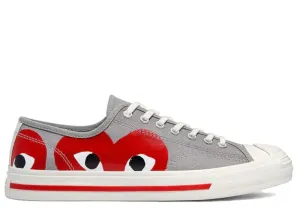 Converse Jack Purcell Comme Des Garcons PLAY Grey Red