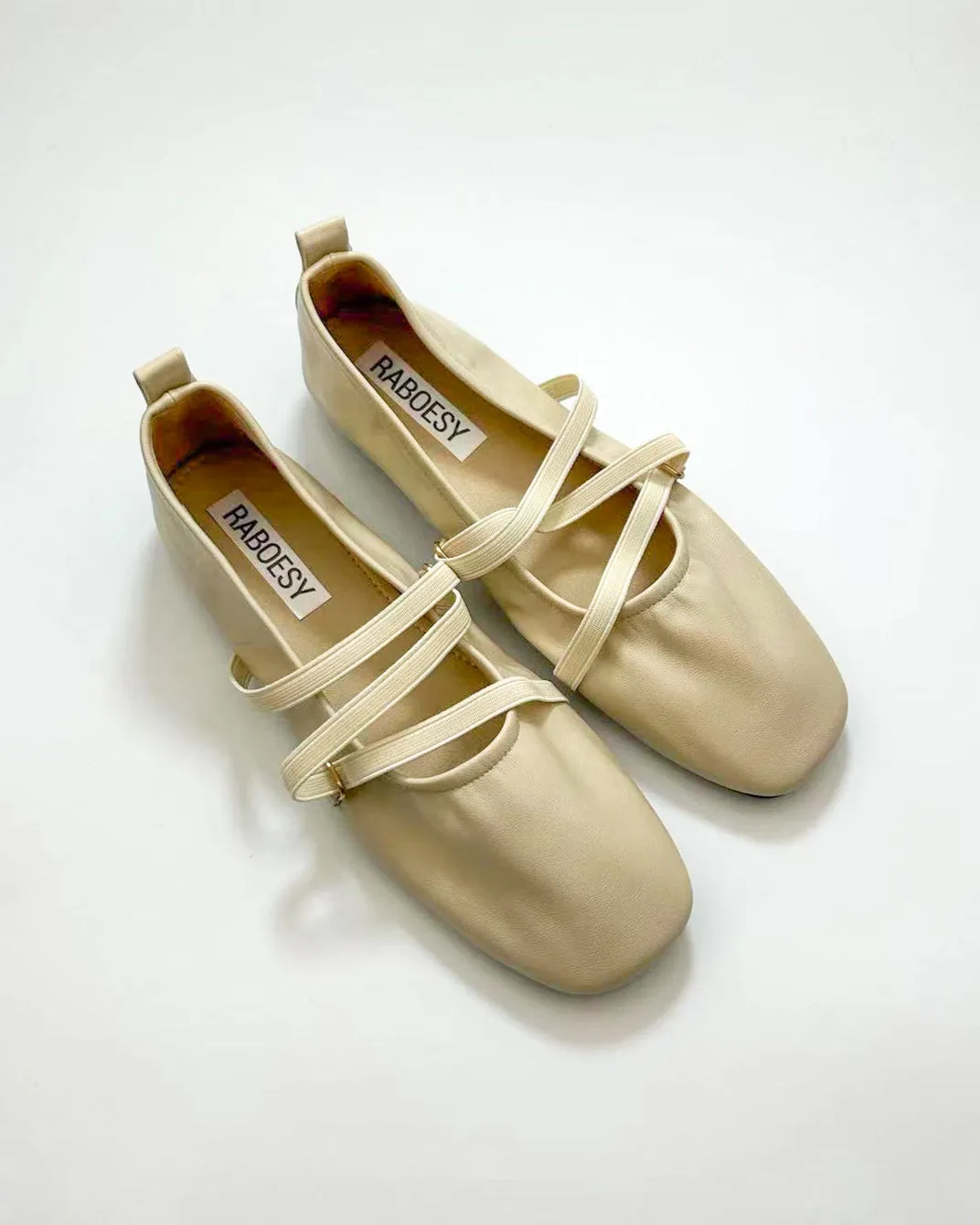 Cross Straps Foldable Ballet Flats