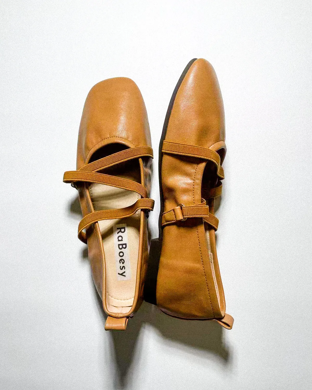 Cross Straps Foldable Ballet Flats