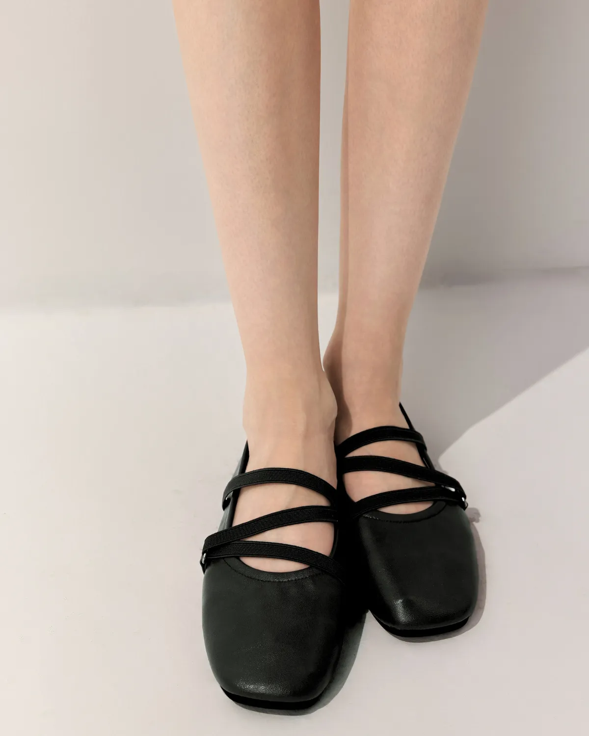 Cross Straps Foldable Ballet Flats