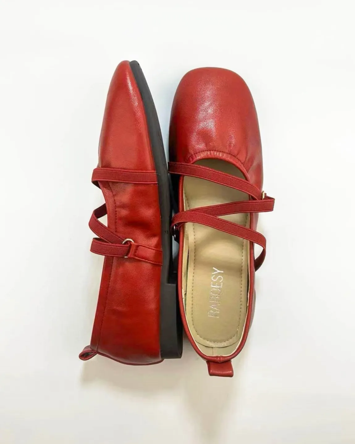 Cross Straps Foldable Ballet Flats
