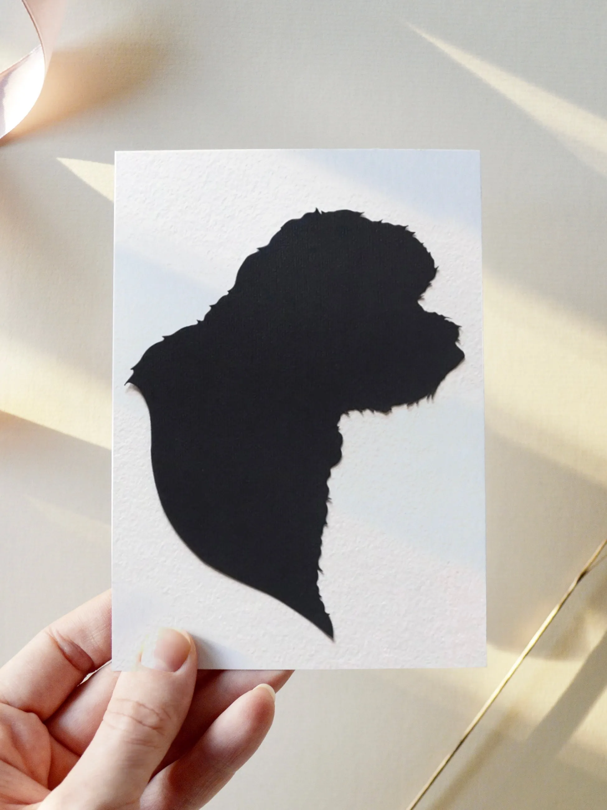 Custom Hand Cut Silhouette Portrait; Child Silhouette Art