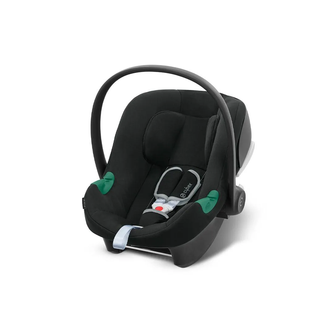 Cybex Gazelle S Bundle with Aton B2 Car Seat & Base - Moon Black/Black Frame - Delivery Early March