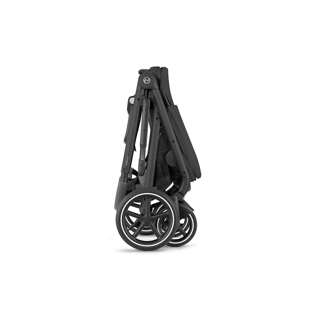 Cybex Gazelle S Bundle with Aton B2 Car Seat & Base - Moon Black/Black Frame - Delivery Early March