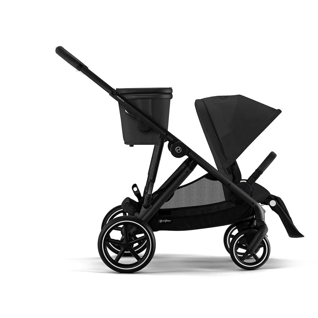 Cybex Gazelle S Bundle with Aton B2 Car Seat & Base - Moon Black/Black Frame - Delivery Early March