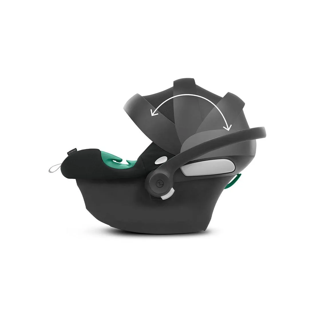 Cybex Gazelle S Bundle with Aton B2 Car Seat & Base - Moon Black/Black Frame - Delivery Early March