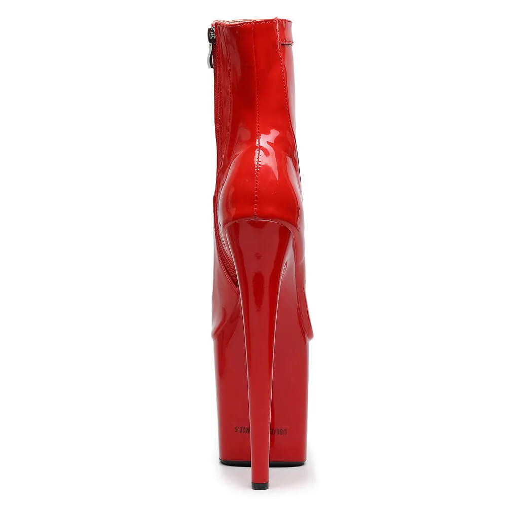 Devon - Red Vegan Patent - Street Sole