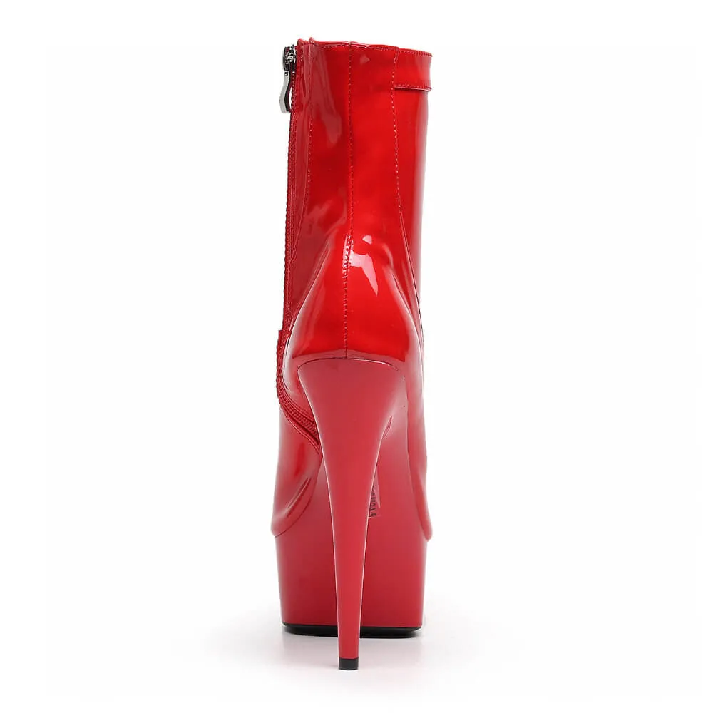 Devon - Red Vegan Patent - Street Sole