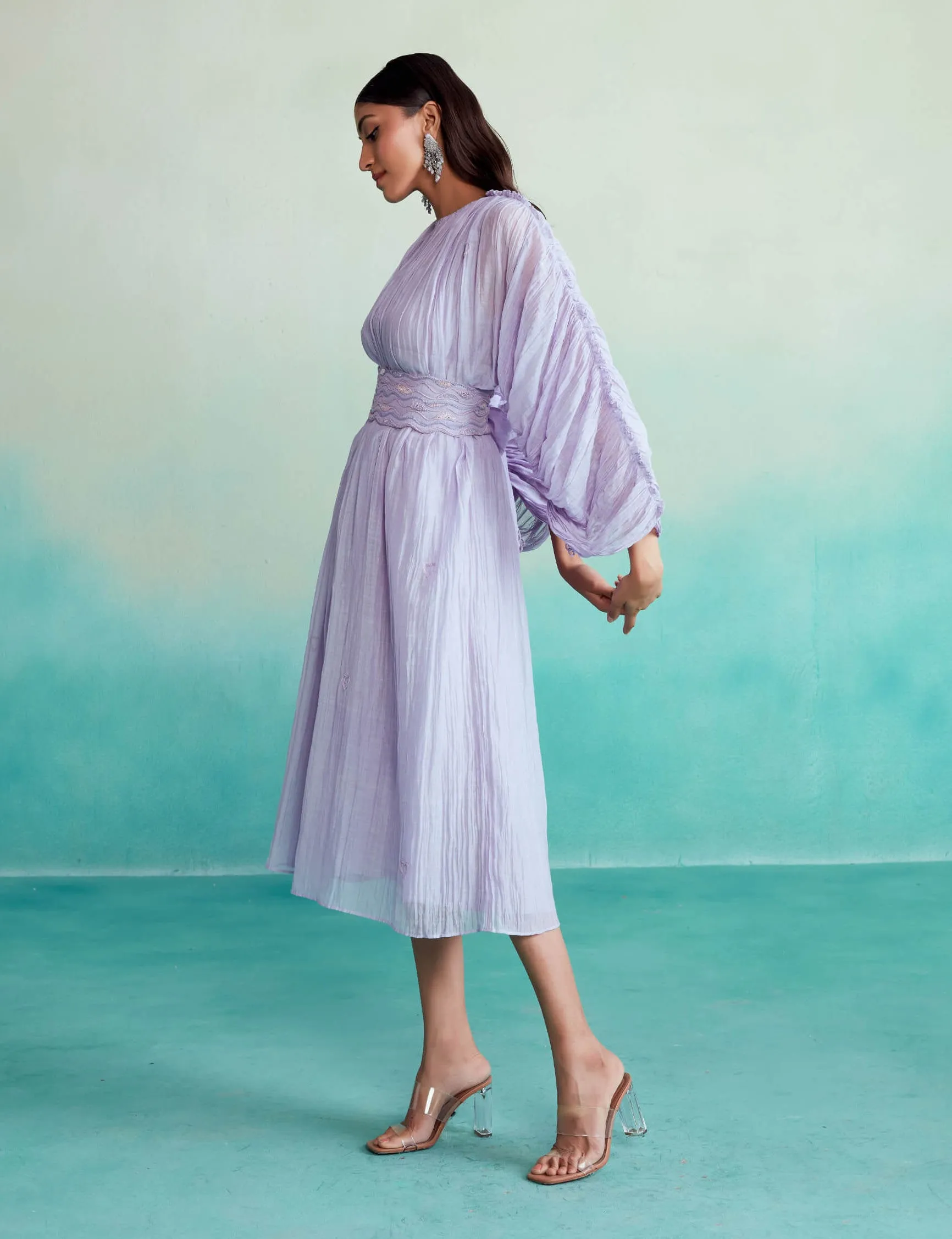 Digital lavender amethyst dress