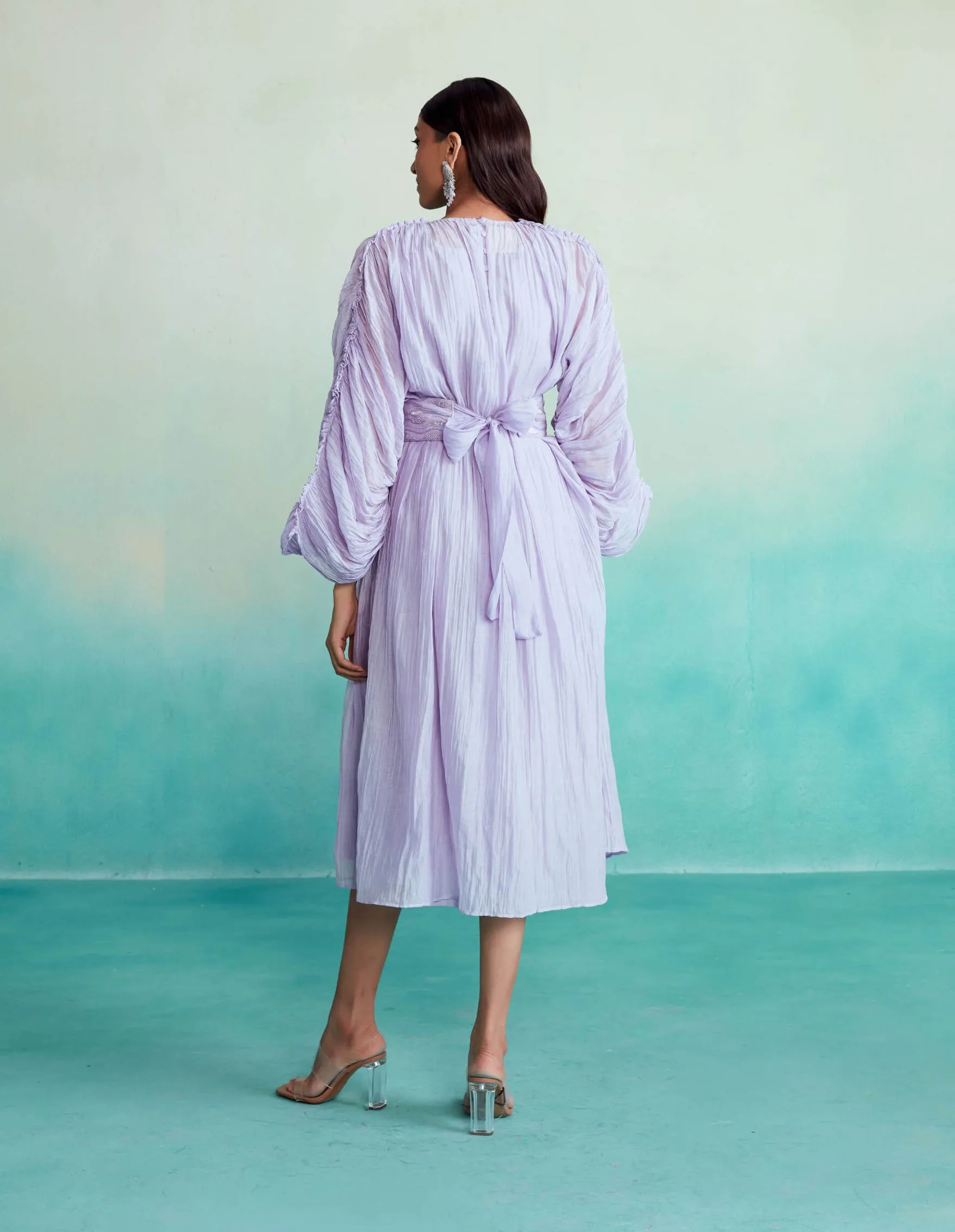Digital lavender amethyst dress