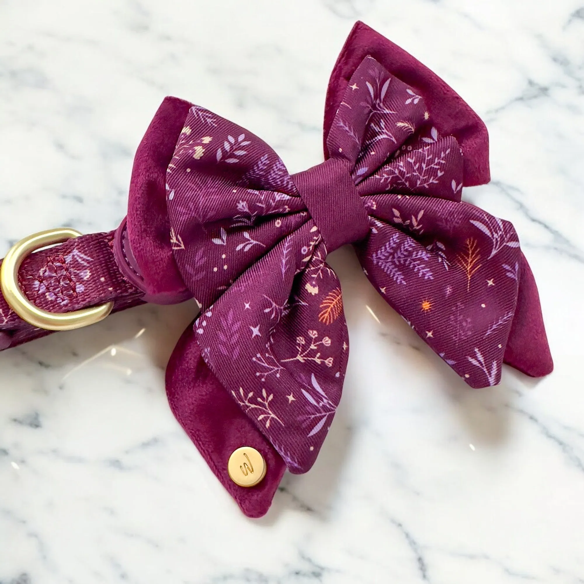 Dog Butterfly Bow Tie: Chiswick Fig