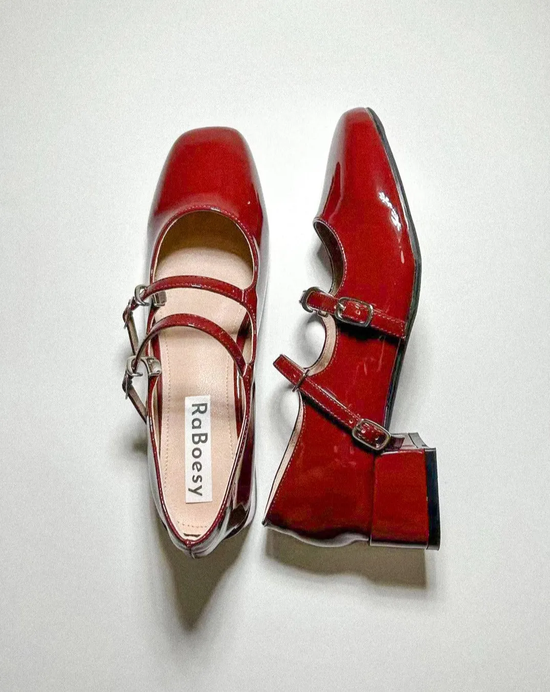 Double Strap Mary Jane Heels