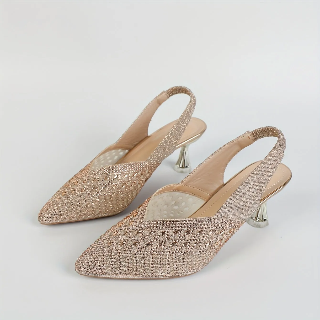 Elegant High Heels Sandals Glitter Shoes, FS